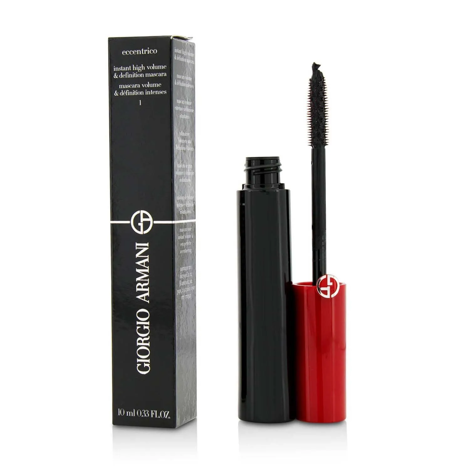 Giorgio Armani Eccentrico Instant High Volume & Definition Mascara - # 1 Obsidian Black (Unboxed)  10ml/0.33oz