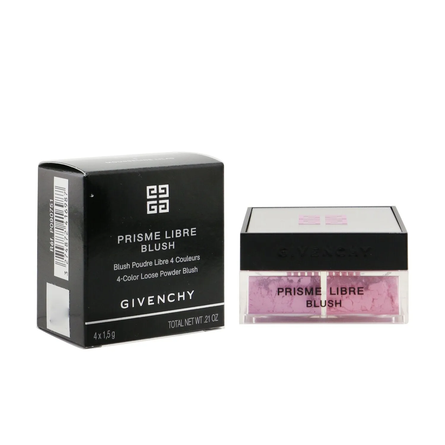 Givenchy Prisme Libre Blush 4 Color Loose Powder Blush - # 5 Popeline Violine (Pinkish Plum)  4x1.5g/0.0525oz