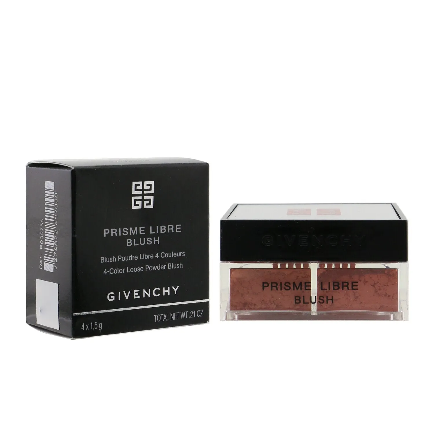 Givenchy Prisme Libre Blush 4 Color Loose Powder Blush - # 5 Popeline Violine (Pinkish Plum)  4x1.5g/0.0525oz