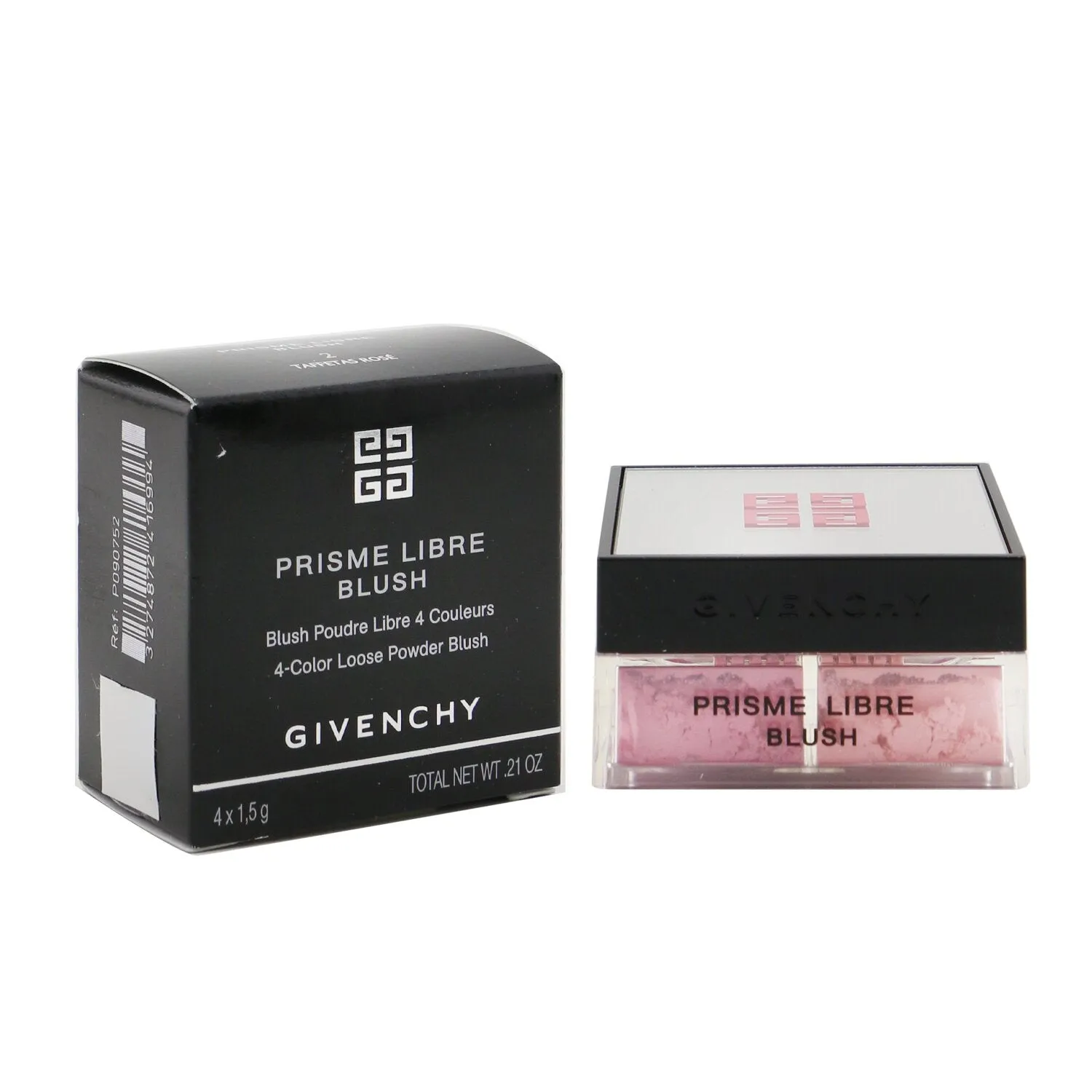Givenchy Prisme Libre Blush 4 Color Loose Powder Blush - # 5 Popeline Violine (Pinkish Plum)  4x1.5g/0.0525oz