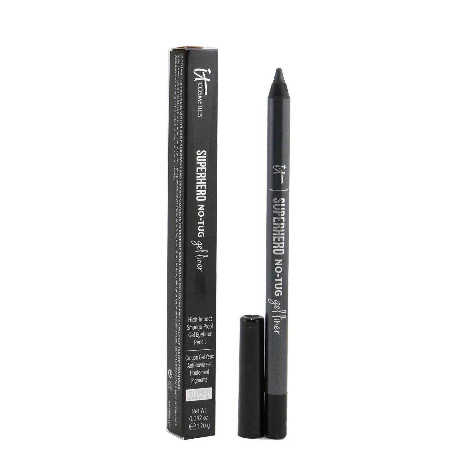 IT Cosmetics Superhero No Tug Sharpenable Gel Eyeliner Pencil- # Fantastic Espresso (Rich Dark Brown)  1.2g/0.042oz