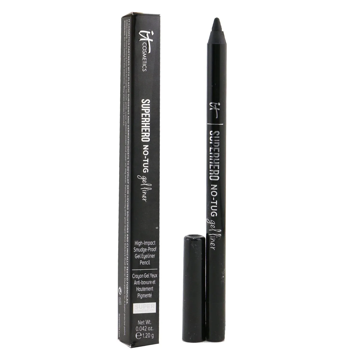 IT Cosmetics Superhero No Tug Sharpenable Gel Eyeliner Pencil- # Fantastic Espresso (Rich Dark Brown)  1.2g/0.042oz