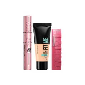 Vinyl Ink Lipstick   Sky High Mascara   Fit Me Foundation At 25% OFF