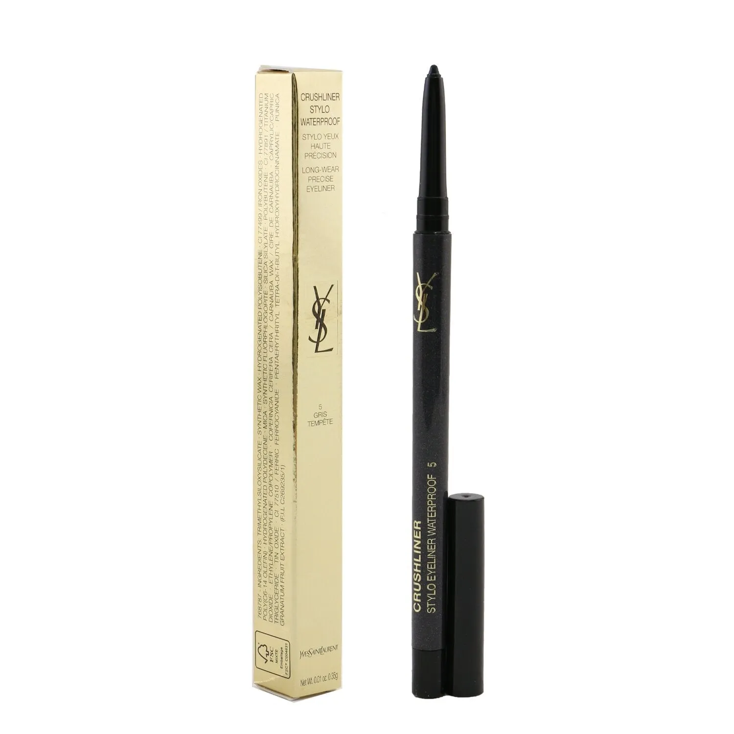 Yves Saint Laurent Crushliner Stylo Waterproof Eyeliner - # 07 Vert Imprudent  0.35g/0.01oz