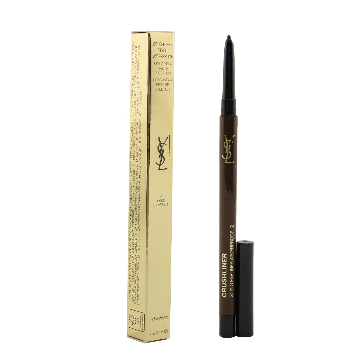 Yves Saint Laurent Crushliner Stylo Waterproof Eyeliner - # 07 Vert Imprudent  0.35g/0.01oz